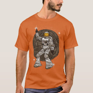 T-shirt Danse Astronaut Retro Danseur Galaxy Universe