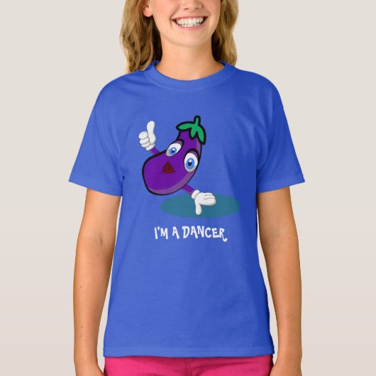 T-shirt danse aubergine (Devant)