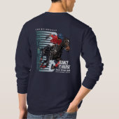 T-shirt Danse avec Cheval (mode foncé) | Hommes Long Sleev (Dos)