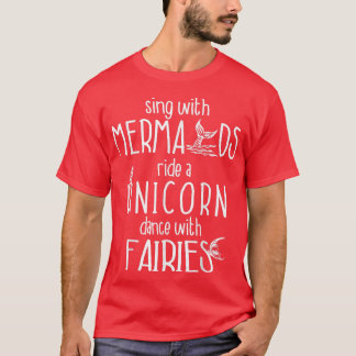 T-shirt Danse Avec Fairies Ariel Mermaid Dons Drôle Pour W