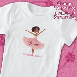 T-Shirt Danse Ballet Cute Girl Ballerina Pink Tutu