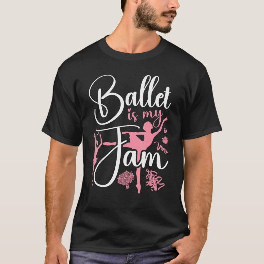 T-shirt Danse Ballet Danse Fille Ballerina Ballet Est Mon  (Devant)