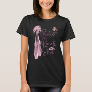 T-shirt Danse Ballet Danse Fille Ballerina Pointe Chaussur