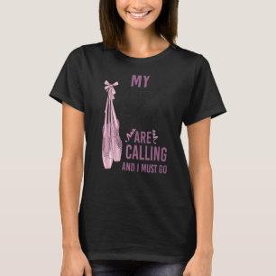 T-shirt Danse Ballet Danse Fille Ballerina Pointe Chaussur