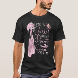 T-shirt Danse Ballet Danse Fille Ballerina Pointe Chaussur