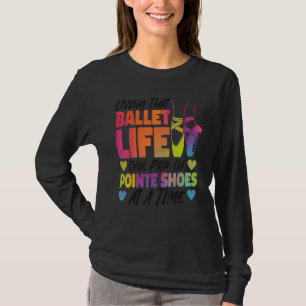 T-shirt Danse Ballet Danse Fille Ballerina Pointe Chaussur