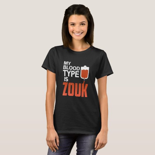 T-shirt Danse brésilienne de Zouk (Devant entier)
