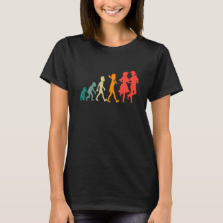 T-shirt Danse carrée d'évolution drôle rétro