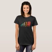 T-shirt Danse carrée d'évolution drôle rétro (Devant entier)