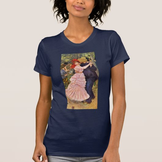 T-shirt Danse chez Bougival par Pierre-Auguste Renoir (Devant)