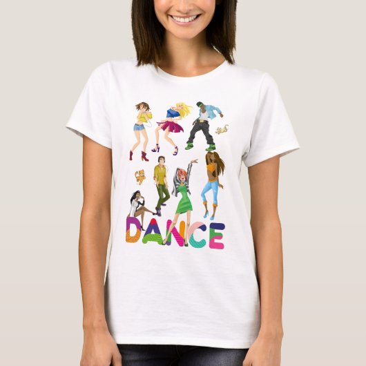 T-shirt Danse colorée Positive Funny positif (Devant)