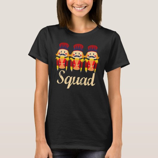T-shirt Danse de ballet de fête de l'équipe Nutcracker (Devant)