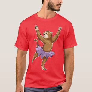 T-shirt Danse de ballet de singe Ballerina