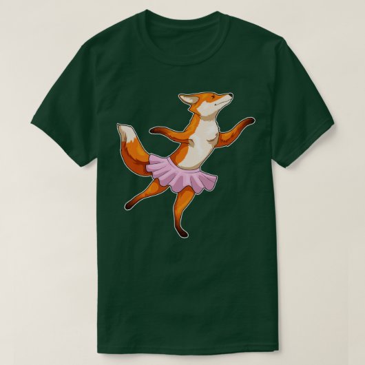 T-shirt Danse de ballet Fox Ballerina (Design devant)