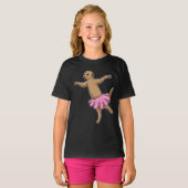 T-shirt Danse de ballet Meerkat Ballerina (Devant entier)