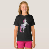 T-shirt Danse de ballet Unicorne Ballerina (Devant entier)