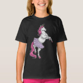 T-shirt Danse de ballet Unicorne Ballerina (Devant)
