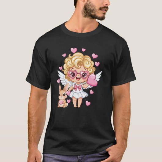 T-shirt Danse de Cupidon et Lapin (Devant)