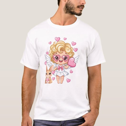 T-shirt Danse de Cupidon et Lapin (Devant)