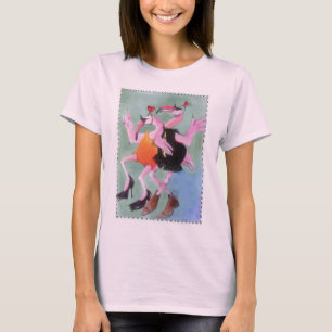 T-shirt Danse de Flamant rose
