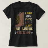 T-shirt Danse de ligne Chorégraphié Groupe Danse de danse (Design devant)