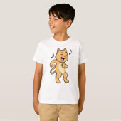 T-shirt Danse de musique pour chat (Devant entier)