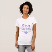 T-shirt Danse de papillon de lavande (Devant entier)