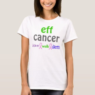T-shirt danse de promenade de danse de cancer d'EFF