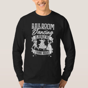 T-shirt Danse de salle de bal Débutant Musique Danseuse Le