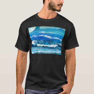 T-shirt Danse de vague - décor d'océan de cricketdiane