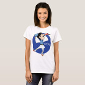 T-shirt Danse d'Evzone de Grec avec le drapeau OPA ! (Devant entier)
