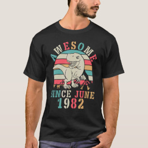 T-shirt Danse Dinosaure Anniversaire 40 Ans Magnifique Dep