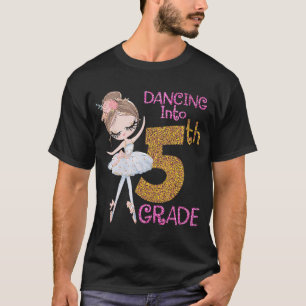 T-shirt Danse en 5e année fille Ballerina Ballet Retour