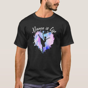 T-shirt Danse Est Vie Ballerina Ballet Danse Ado Fille W