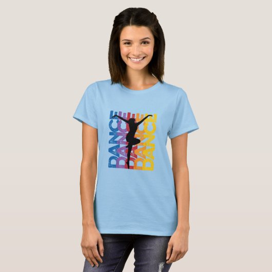 T-shirt Danse et Lettres (danse) (Devant entier)