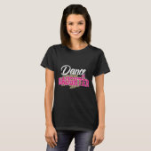 T-shirt Danse fille léopard danse drôle fille (Devant entier)