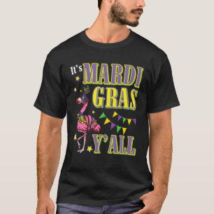 T-shirt Danse Flamant rose avec costume Mardi Gras C'est M