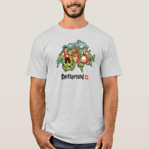 T-shirt Danse folklorique alpine suisse