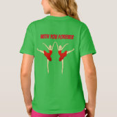 T-shirt Danse gracieuse en robe rouge (Dos)