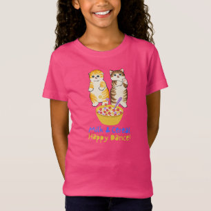 T-Shirt Danse Heureuse avec du Lait et des Céréales avec d