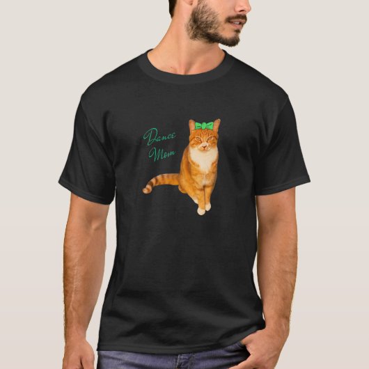 T-shirt Danse Maman Orange Abby Chat (Devant)