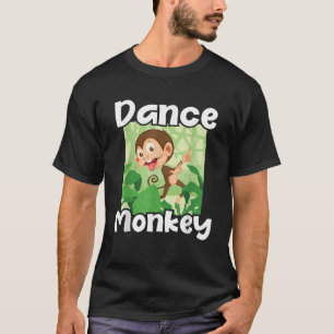 T-shirt Danse Monkey Disco Monkeys Primate Jungle Zoo Anim