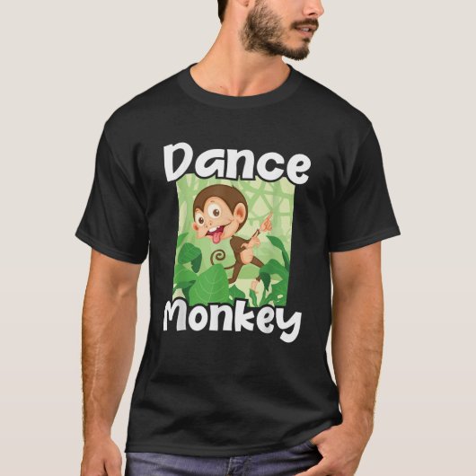 T-shirt Danse Monkey Disco Monkeys Primate Jungle Zoo Anim (Devant)