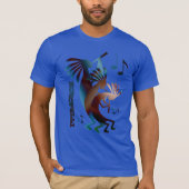 T-shirt Danse musicale Kokopelli Royal Blue T (Devant)