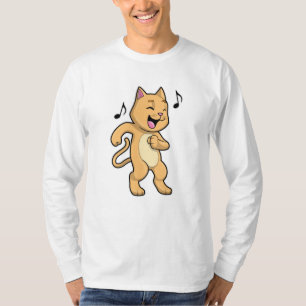 T-shirt Danse Musique Cat