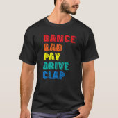 T-shirt Danse Papa Payer Lecteur Clap Parent Danseuse Fa (Devant)