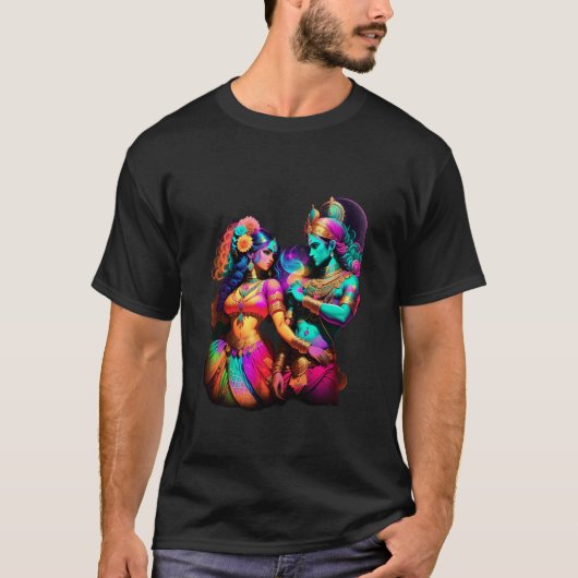T-shirt Danse Radha Krishna (Devant)