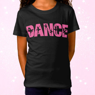 T-Shirt DANSE Rose avec coutures Ballerina