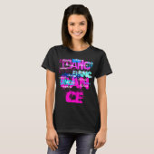 T-shirt Danse rose/superposition Turquoise (Devant entier)