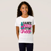 T-Shirt danse saut cascade chever mot art (Devant entier)